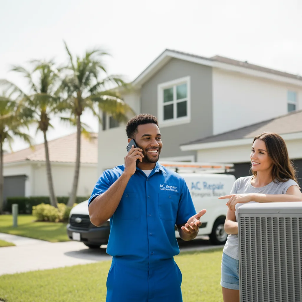 AC Repair Pompano Beach customer support in East Hampstead